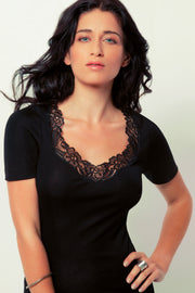 Cleveland Sleeveless - 100% Filoscozia® Cotton with macramé