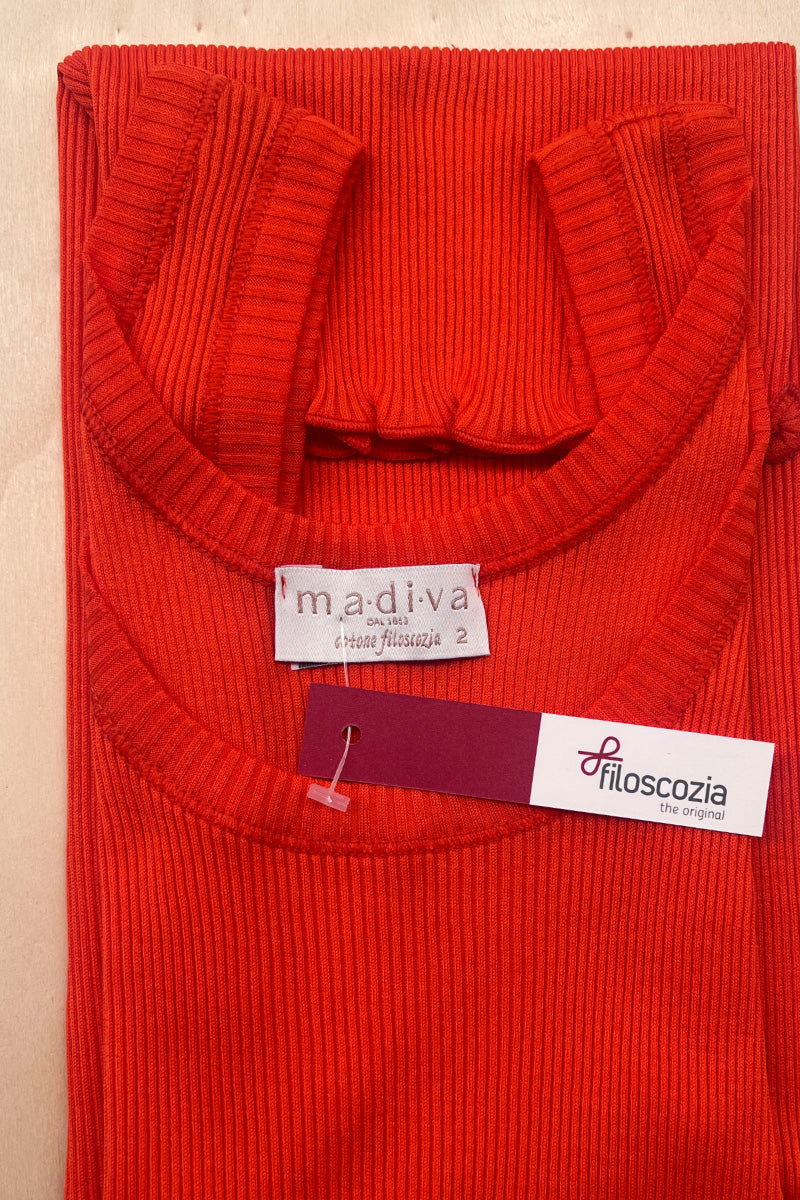 Canotta donna Nelly in Cotone - Spalla larga  tutto costina ESCLUSIVA ONLINE