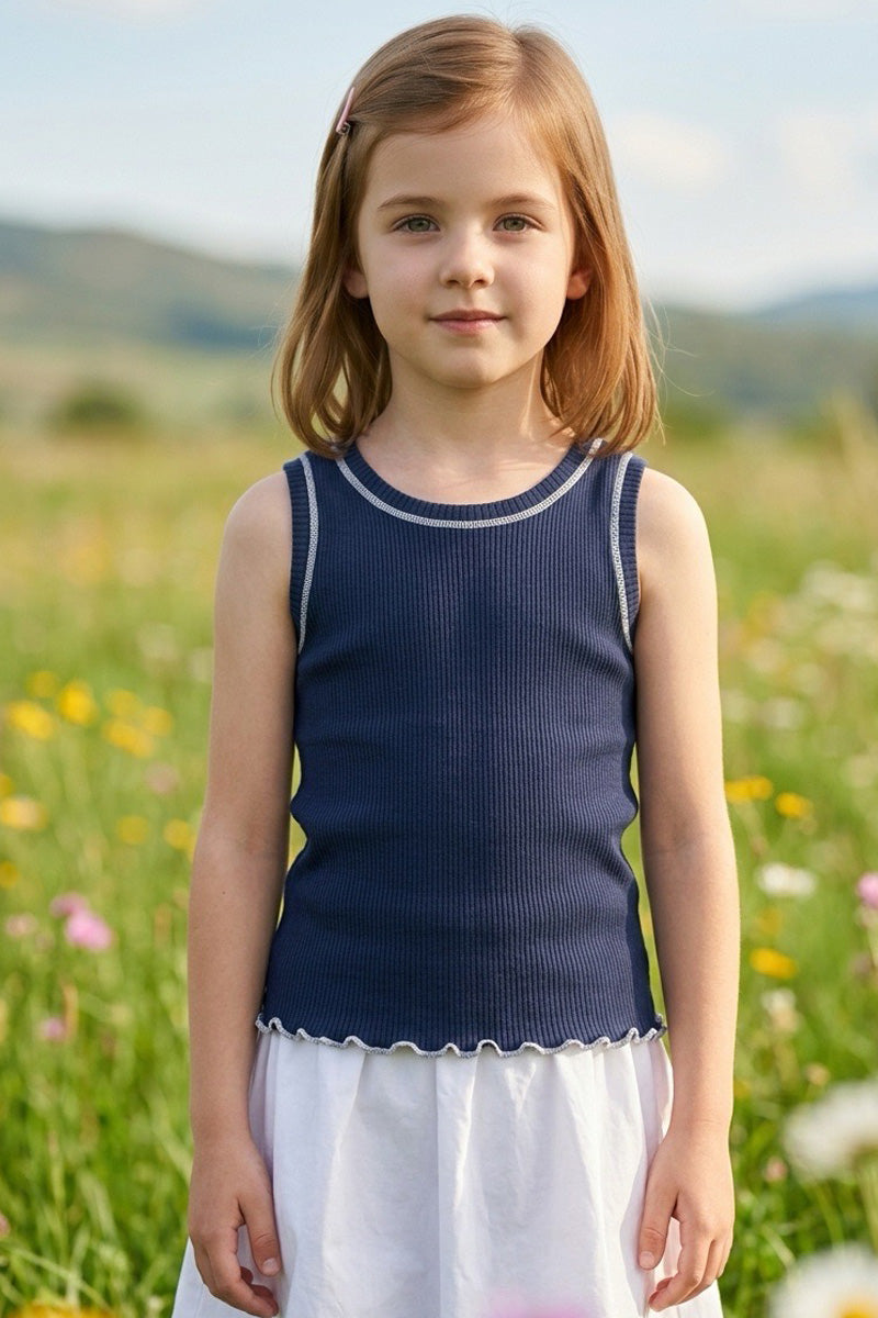 Anita Sleeveless - Wool Silk with little lace