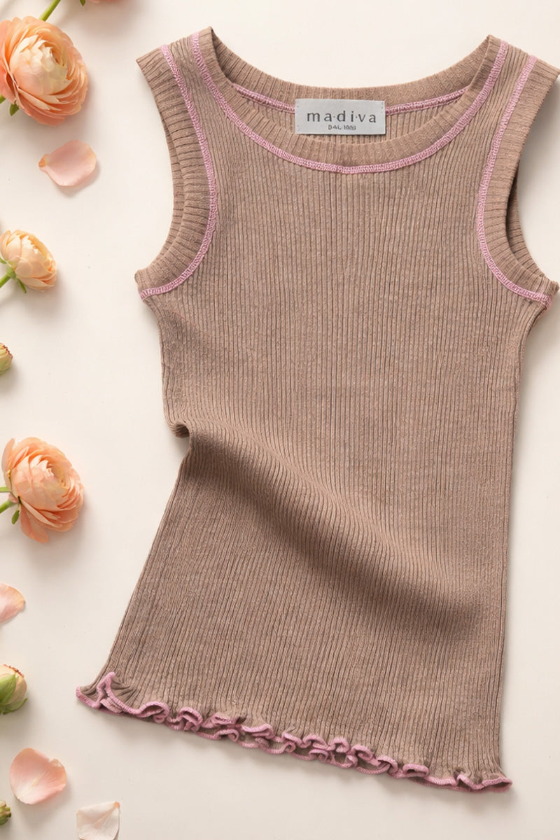 Anita Sleeveless - Wool Silk with little lace