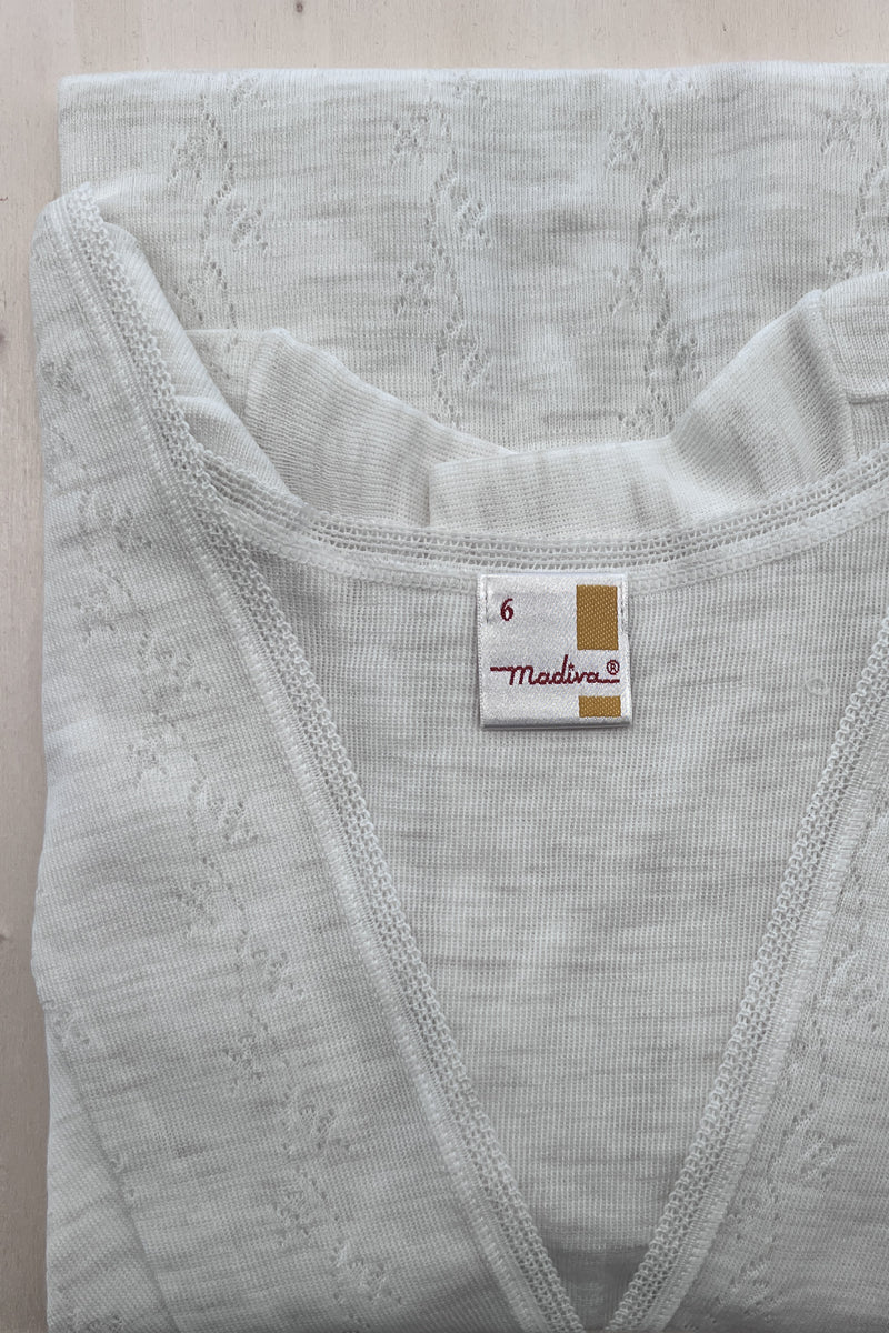 2446 Men's short sleeve -50% virgin wool and 50% polypropylene