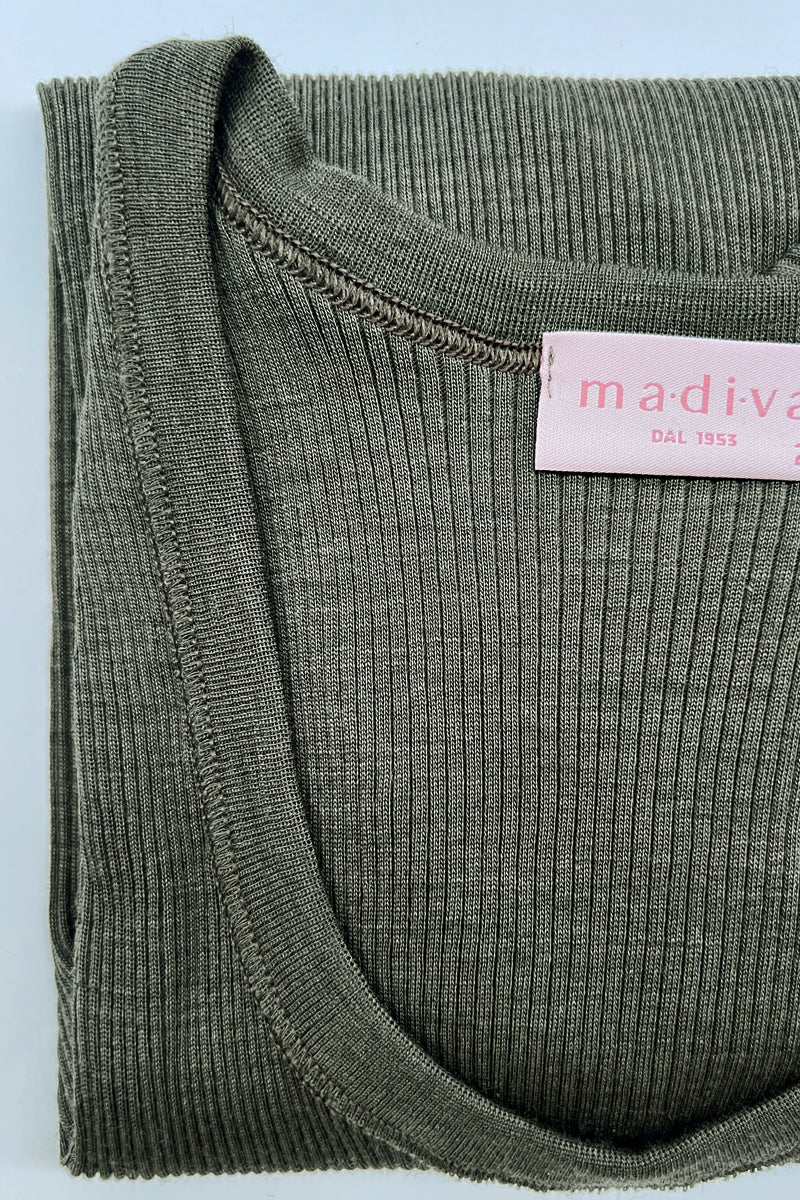 Zoe - Long sleeve turtleneck in silk wool 