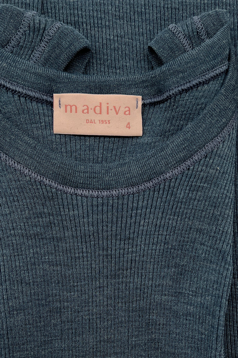 Women's tank top Otti in merino wool and silk NEW - Wide ribbed straps