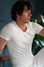 Sanremo Half Sleeve V neckline - 80% virgin wool and 20% polypropylene
