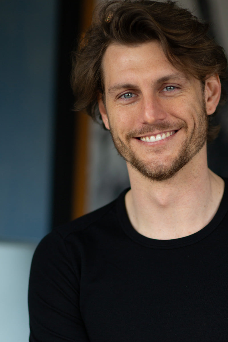 Maglia intima uomo Sassari in lana vergine extrafine e seta - Maniche lunghe e girocollo