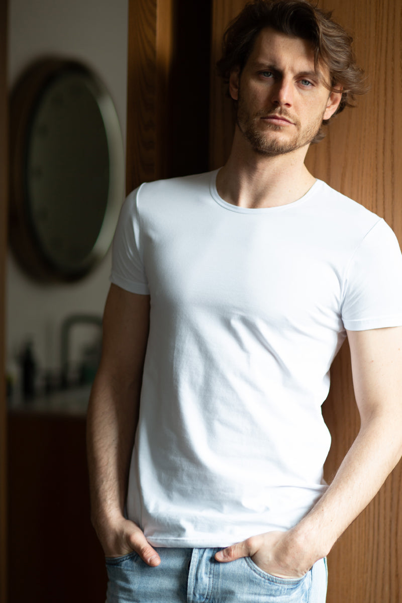 Maglietta da uomo Sidney in cotone - Mezza manica e girocollo