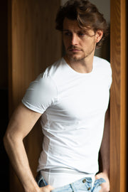 Sidney Short Sleeve Roundneck - Stretch Cotton