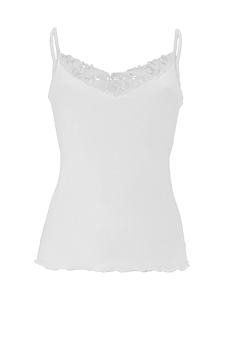 Asia Sleeveless - 100% Filoscozia® Cotton with macramé