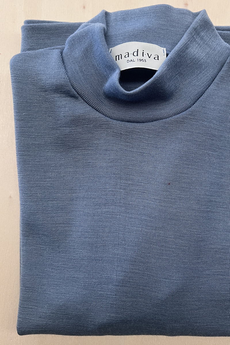 Children's turtleneck sweater Trottola in wool and silk - Gentle on the skin