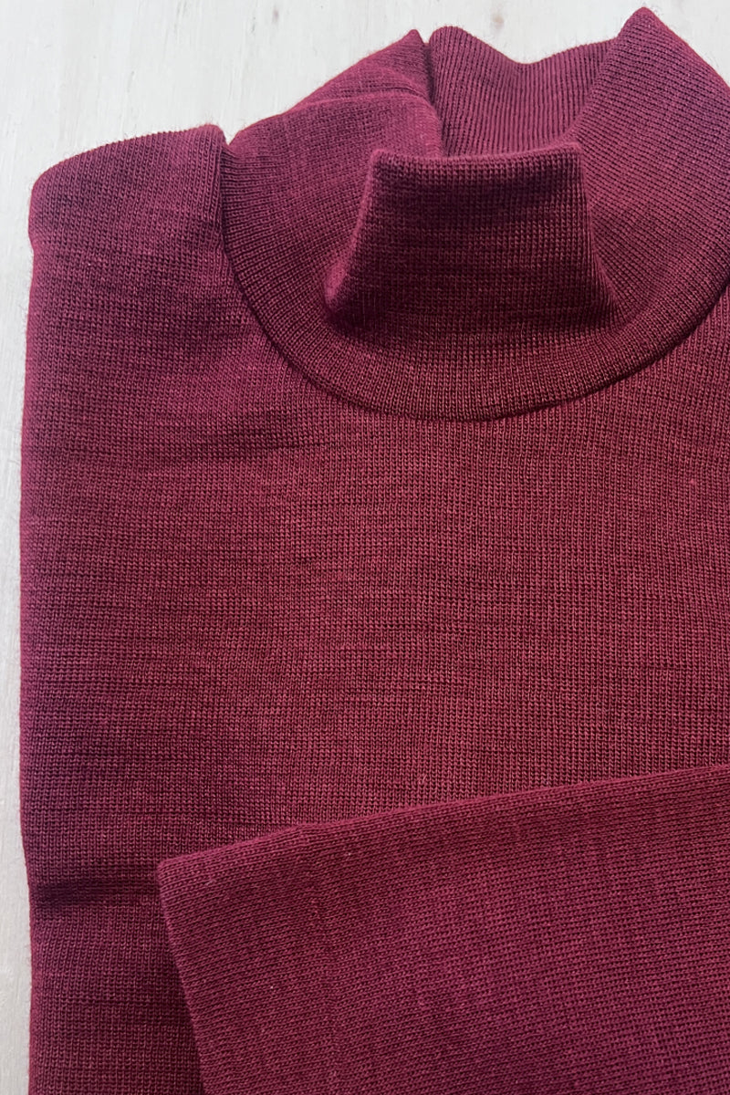 Children's turtleneck sweater Trottola in wool and silk - Gentle on the skin