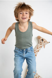 Trottola Sleeveless- Wool Silk