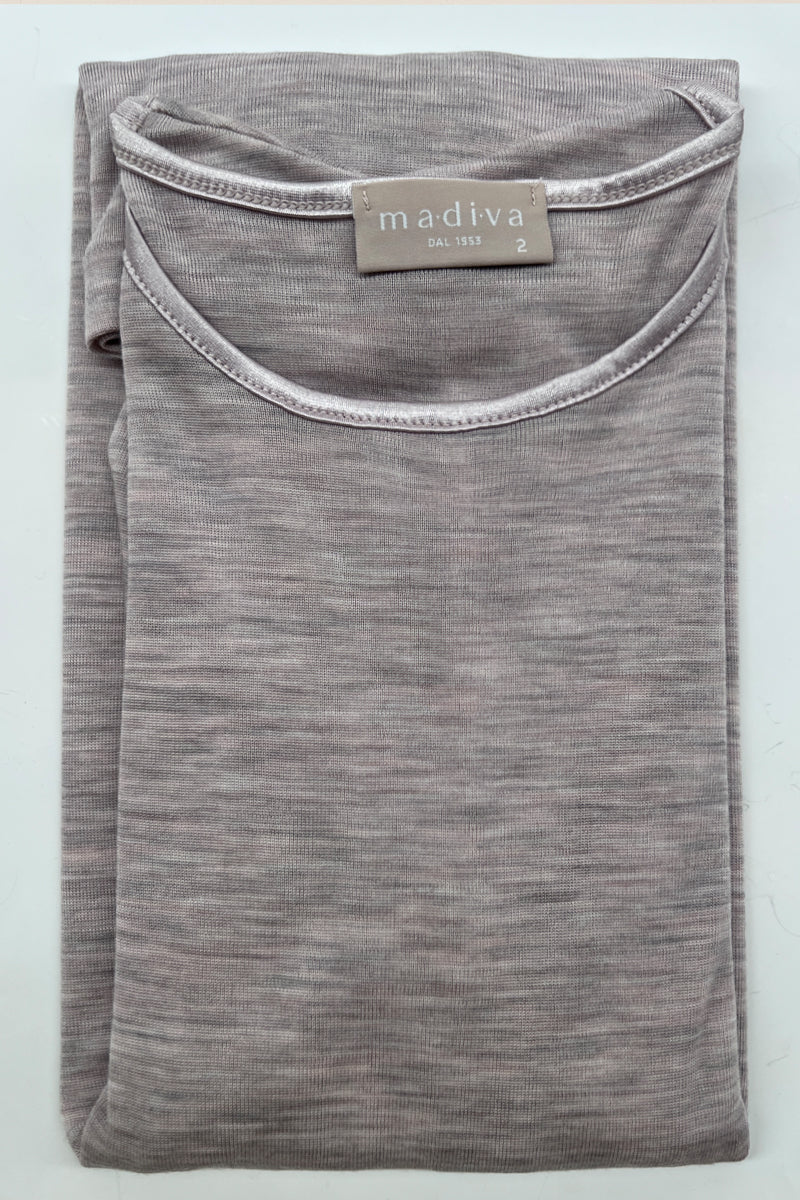 Zoe - Long sleeve turtleneck in silk wool 