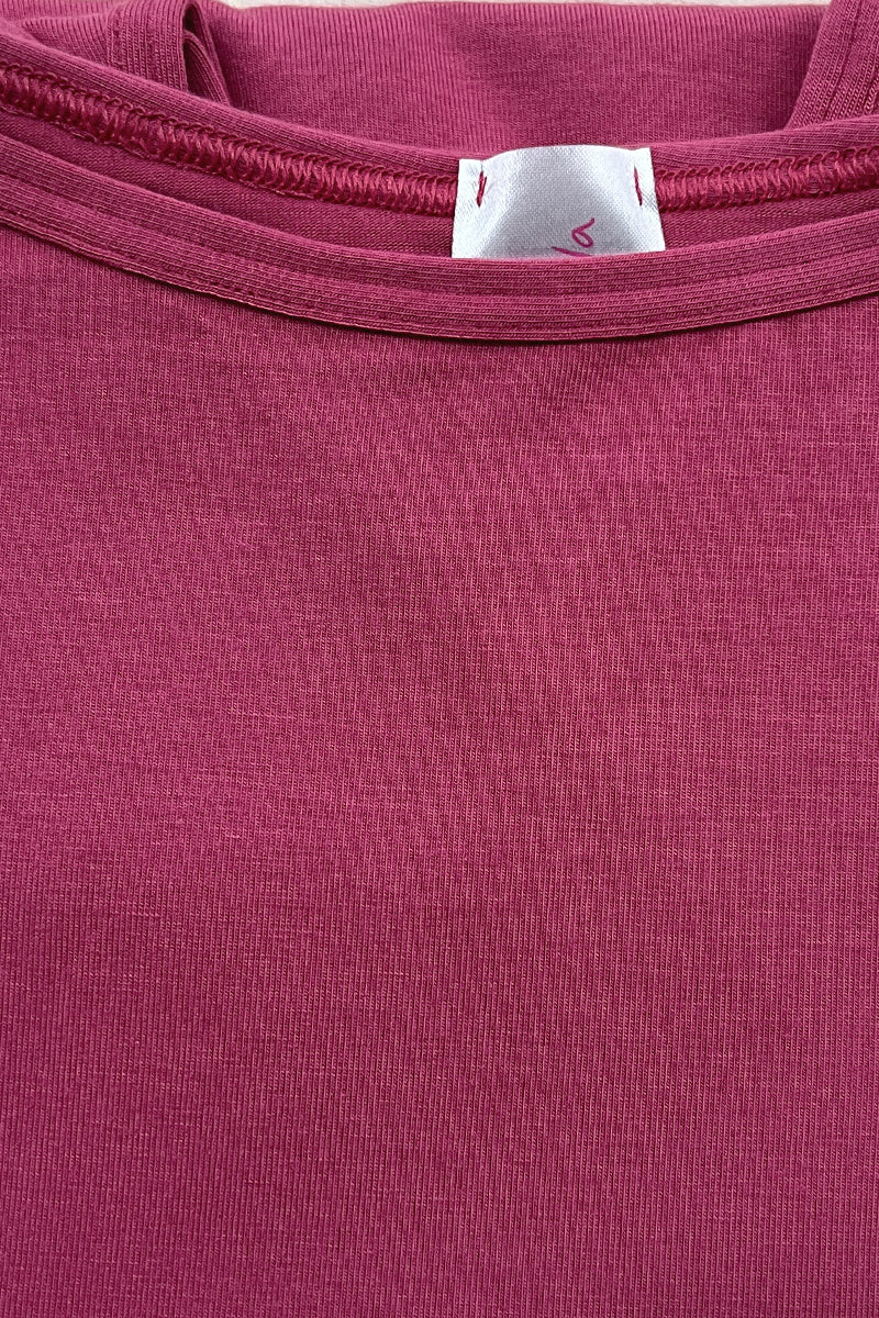 Maglia da donna Venere in Micromodal e Lycra - Manica lunga con collo a t-shirt