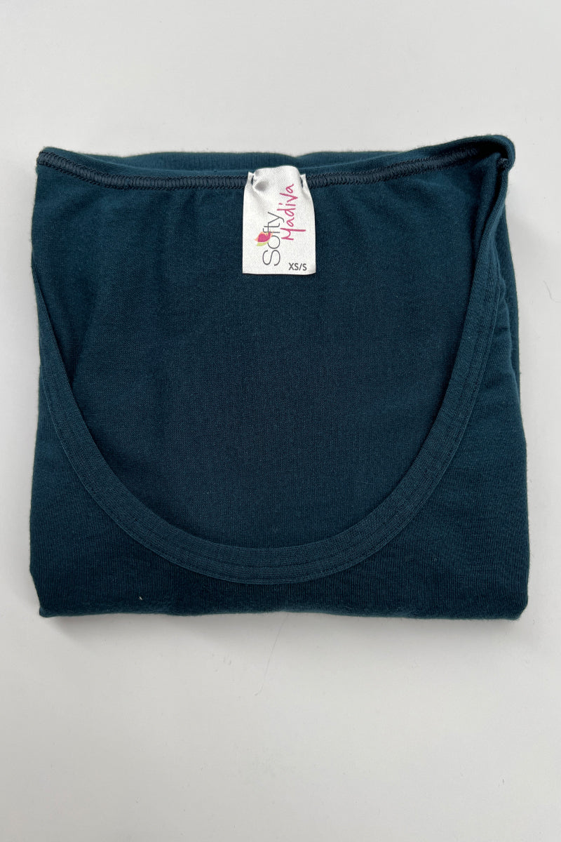 Maglia da donna Venere in Micromodal e Lycra - Manica lunga con collo a t-shirt