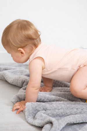 Body bambino Yoyo in lana seta - Spalla larga e traspirante