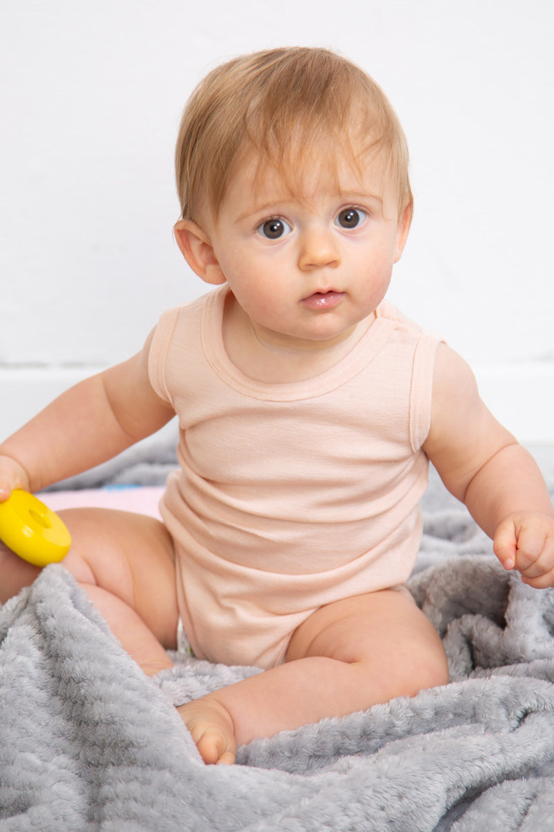 Body bambino Yoyo in lana seta - Spalla larga e traspirante