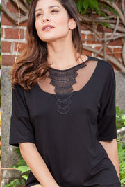 119 04 Elbow sleeve with tribal insert - Viscose