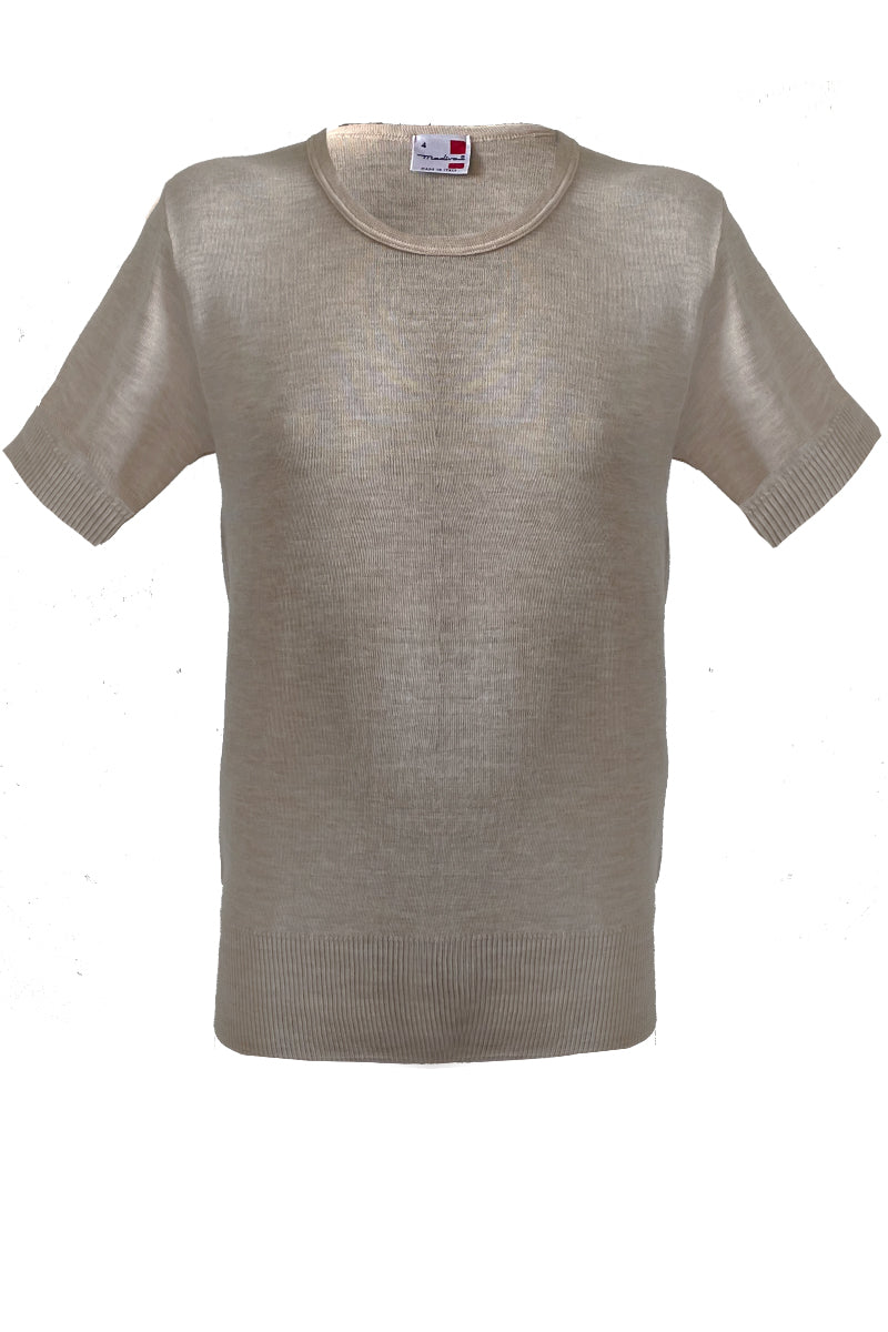2080 Men's short sleeve - 80% virgin wool and 20% polypropylene