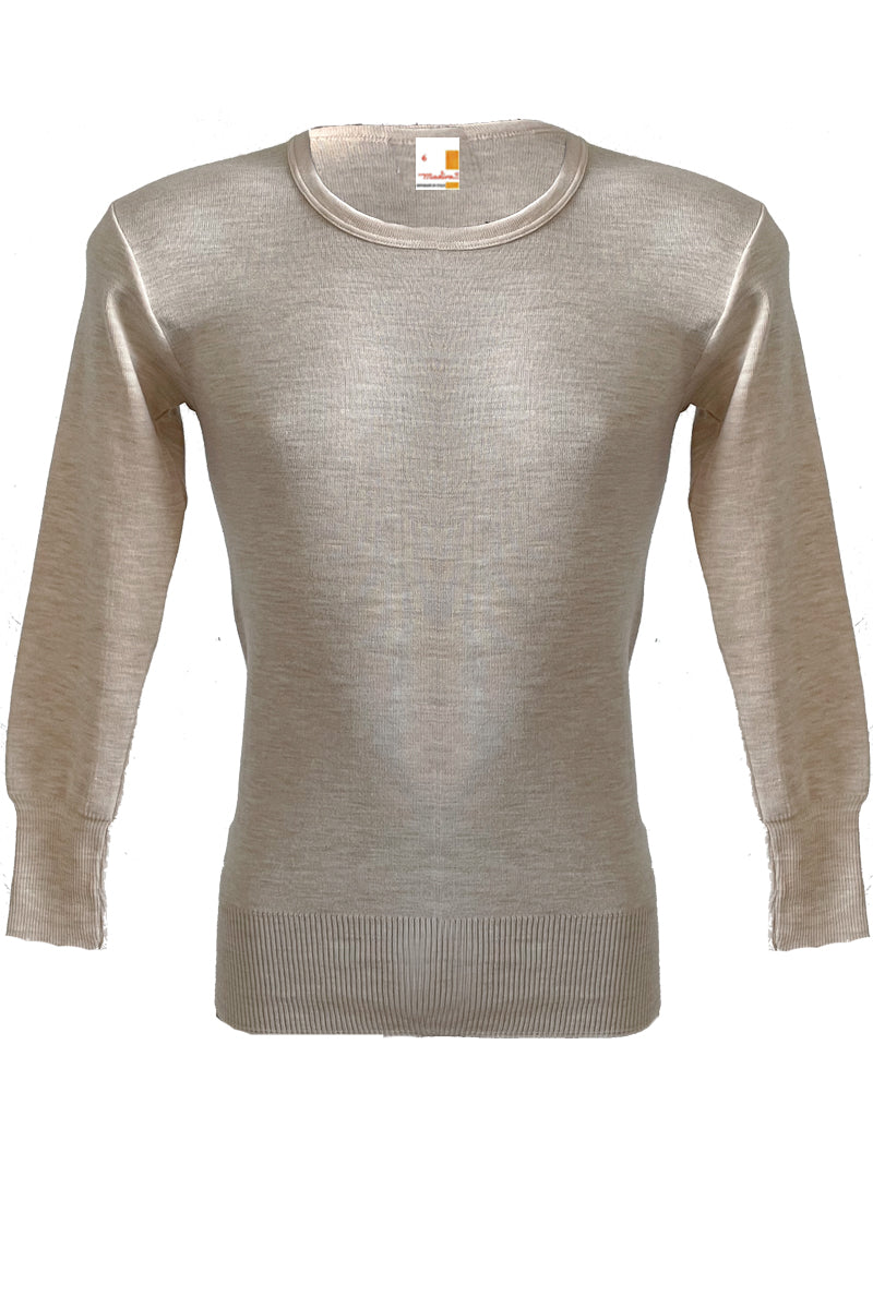 Maglia intima a manica lunga da uomo 2446 in lana polipropilenica - Resistente, leggero e caldo