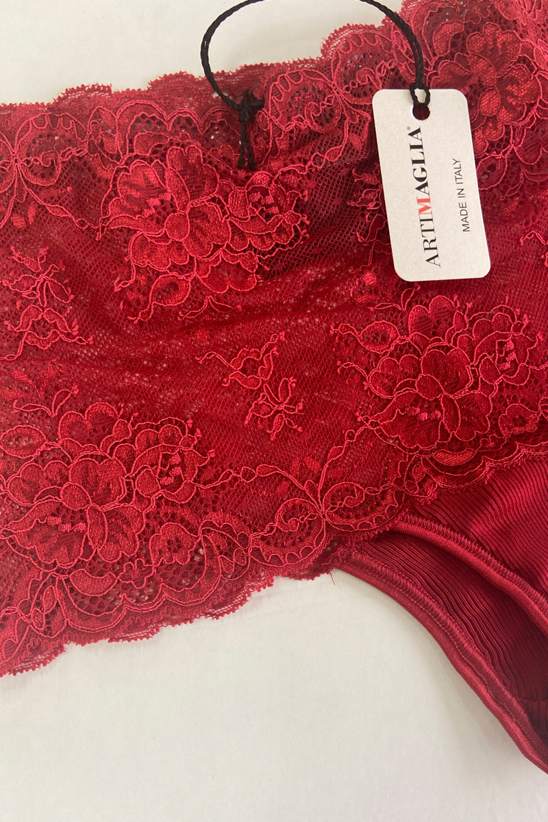 Culotte da donna 908 in seta - Pregiatissimo pizzo e cordonetto