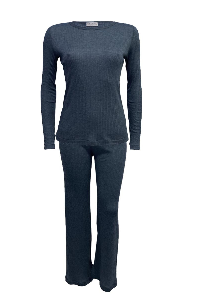 Ilary Turtleneck Pyjamas - Wool Silk Pyjamas