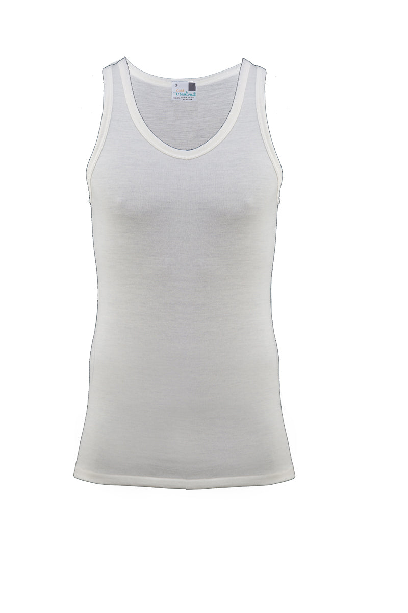 Perugia Sleeveless - 100% Pure Virgin Wool - lightweight tubular