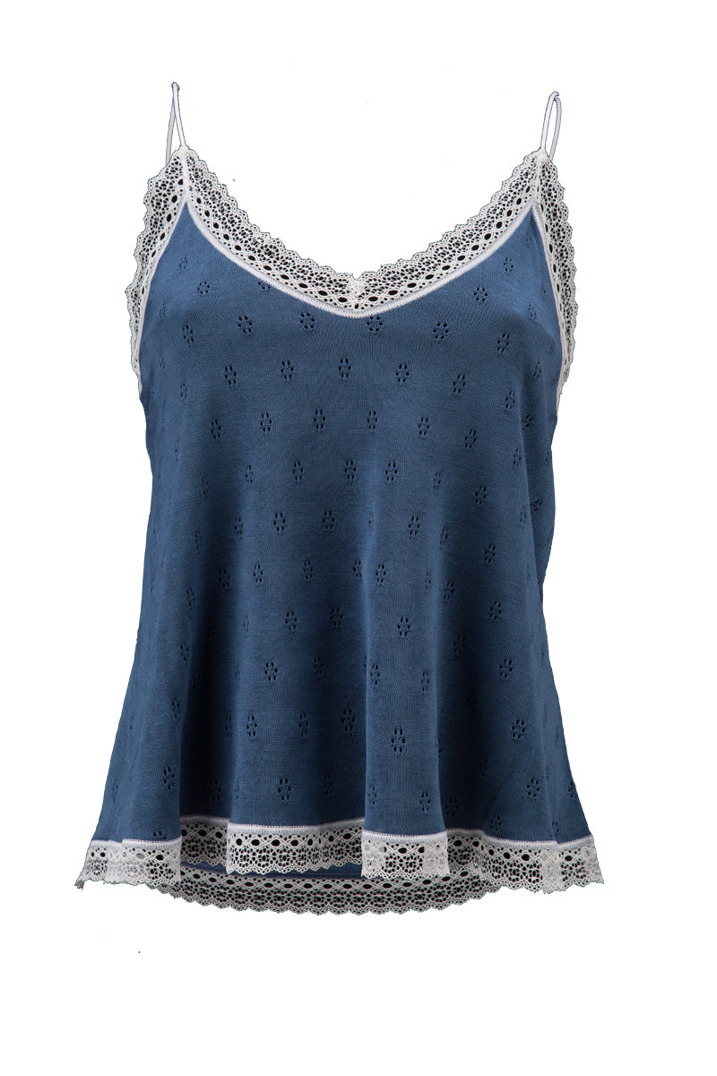 Vivi Camisole Top - 100% Filoscozia® Cotton WIldt