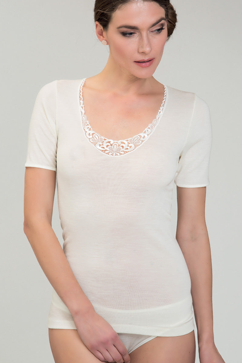 Allegra Short Sleeve - 100% Pure Virgin Wool