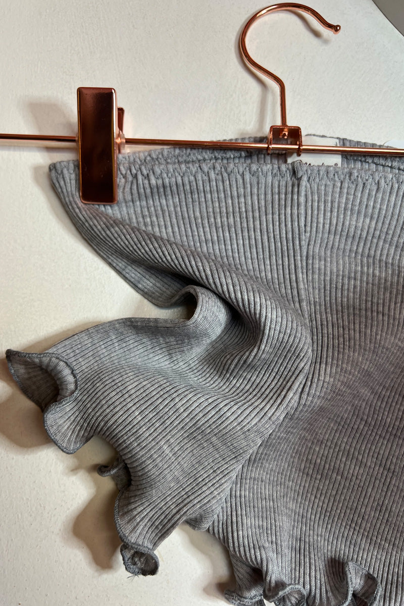 Amelie Short - Ribbed Wool Silk