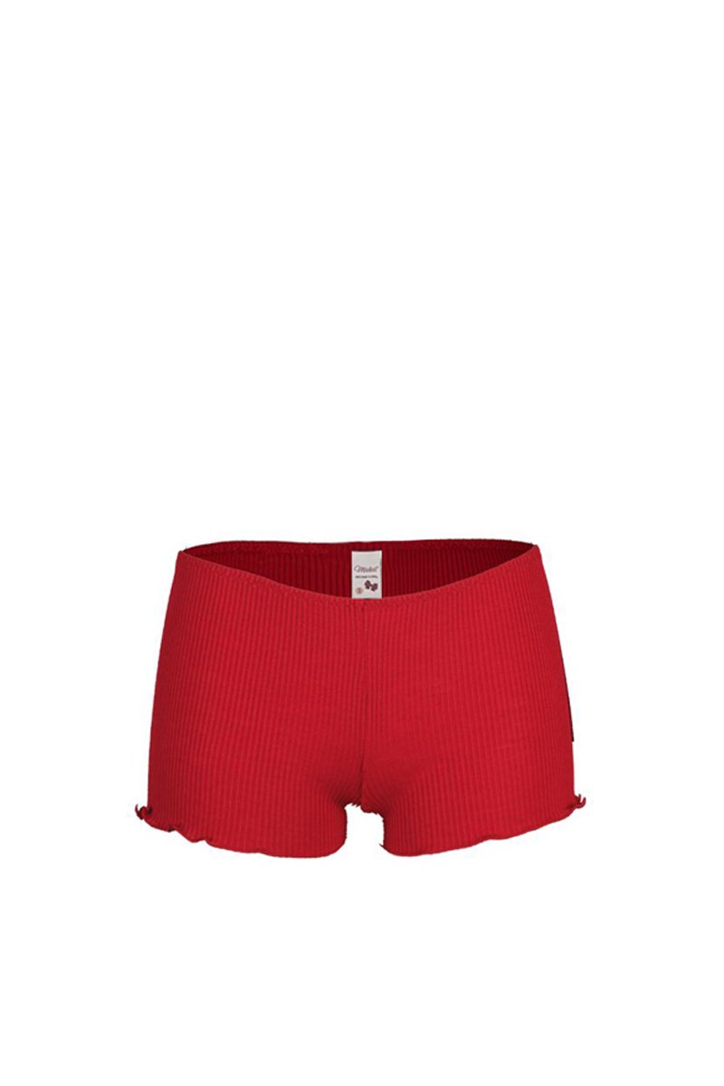 Amelie Short - Ribbed Wool Silk