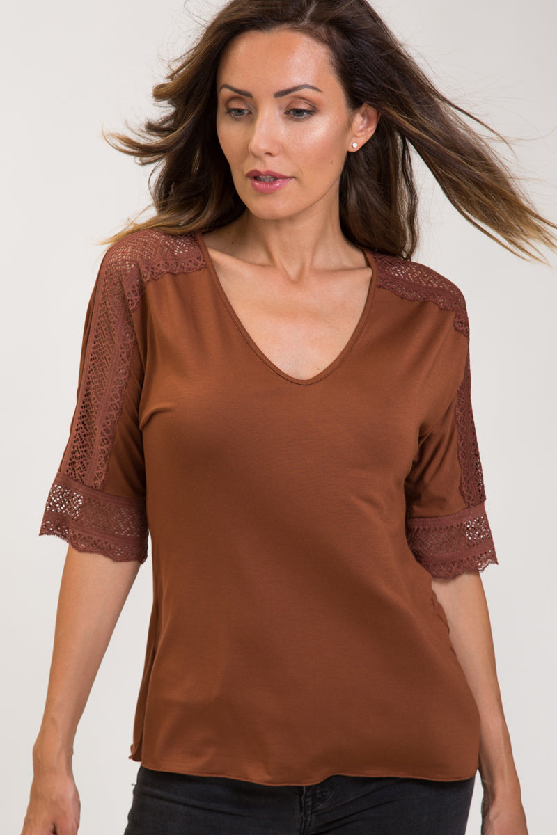 Maglietta da donna Atlanta in Micromodal - Manica 3/4 e vestibilità morbida