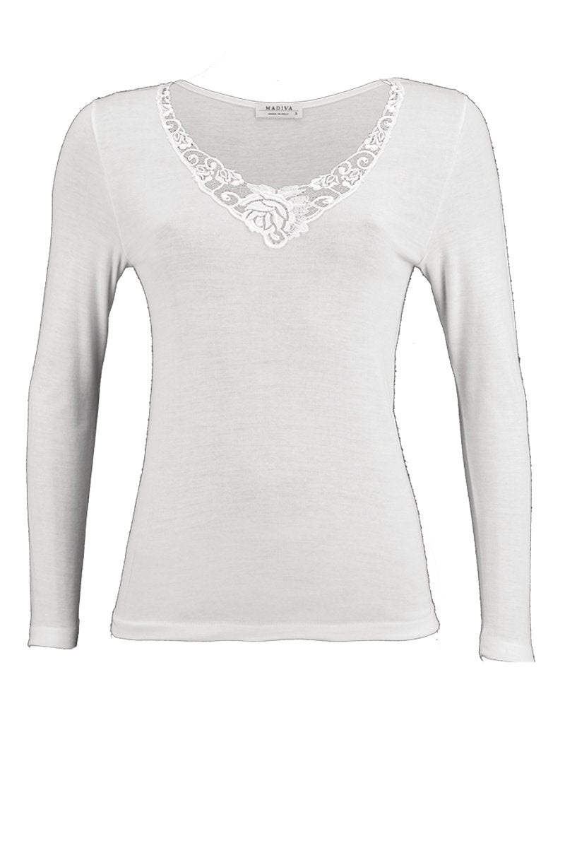 Emily Long Sleeve- Tubolar Wool Silk Cotton with insert