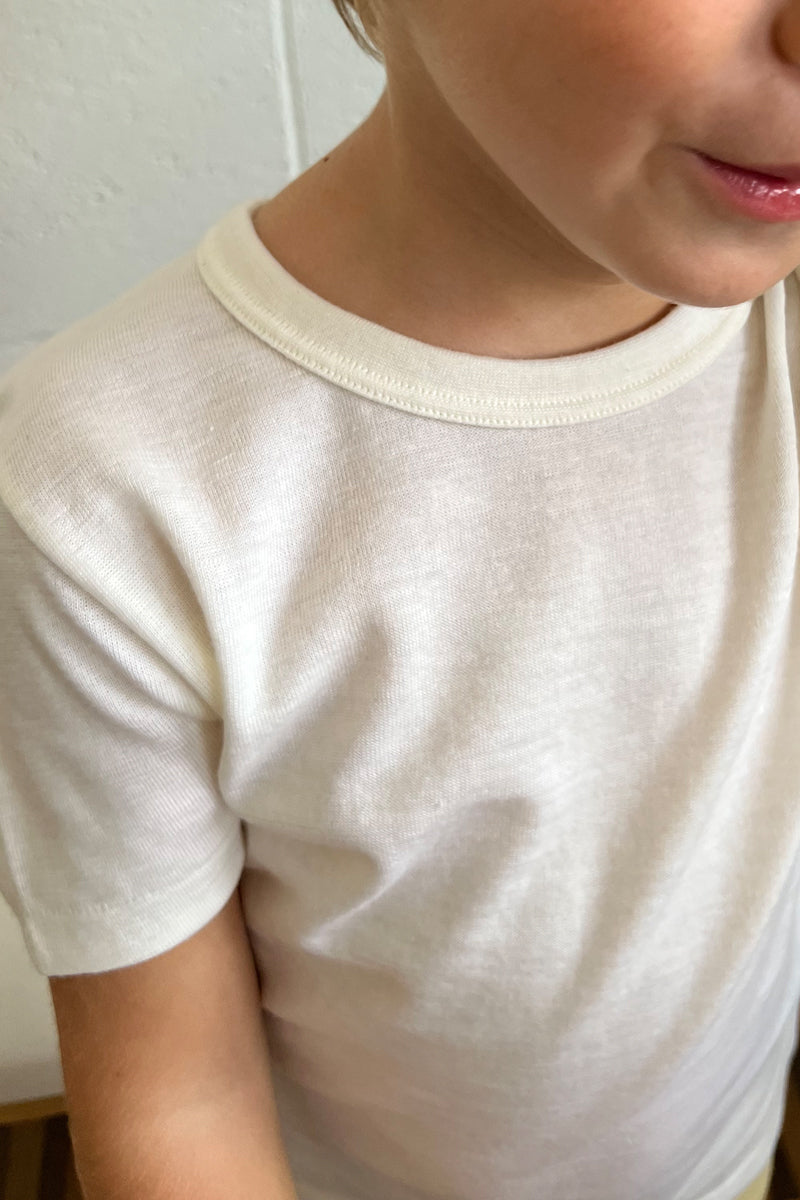 Maglietta da bambino Taormina in Cotone e Lana - Mezza manica e vestibilità comoda
