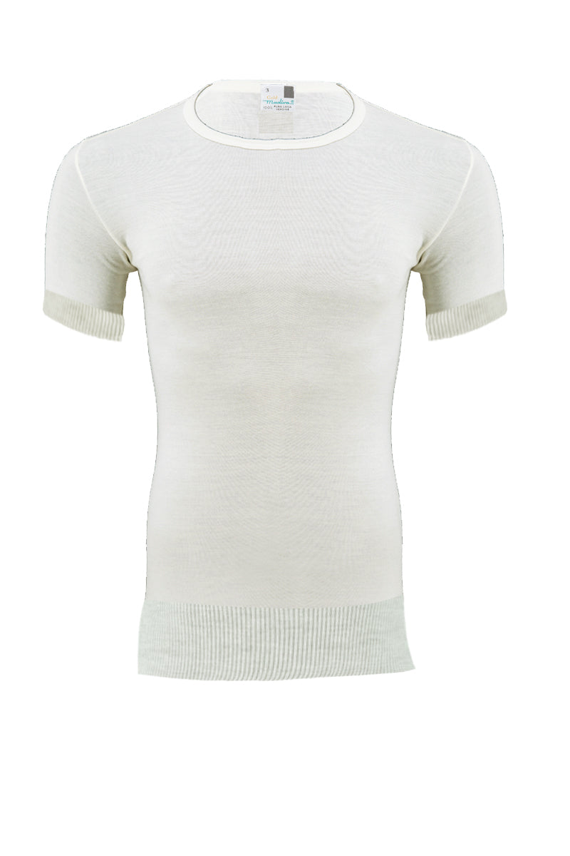 Livio Men's short sleeve - 100% PURE VIRGIN WOOL Wildt Tubular Heavyweight