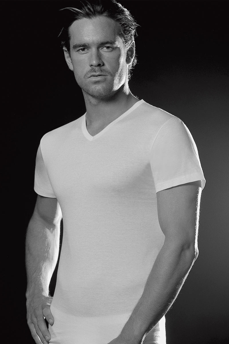 Mario Short Sleeve V-neck - Warm Cotton