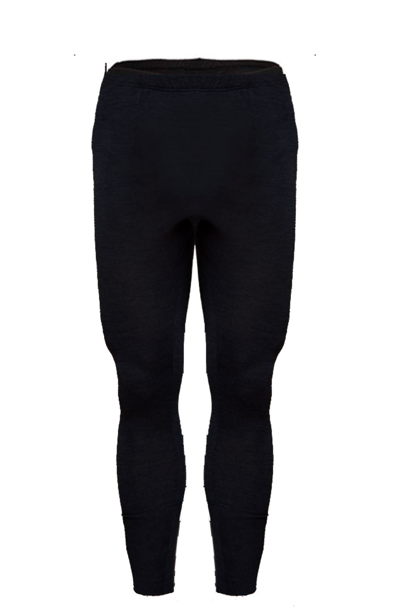 Merino.tech Pantaloni Termici Lana Merino Uomo - 100% Merinos Leggeri 250g Con Calzini In Omaggio, Navy (Taglia Large)