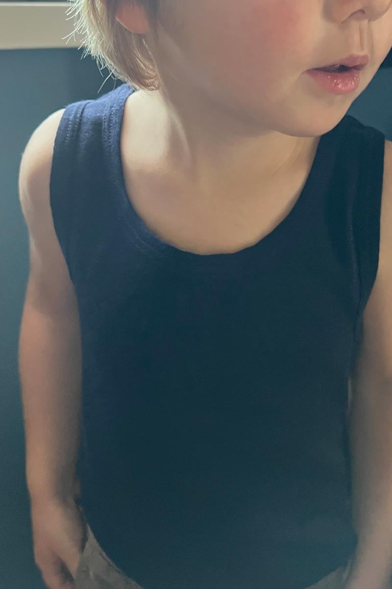 Trottola Sleeveless- Wool Silk